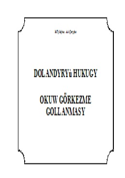 Dolandyryş hukugy (okuw görkezme gollanmasy)